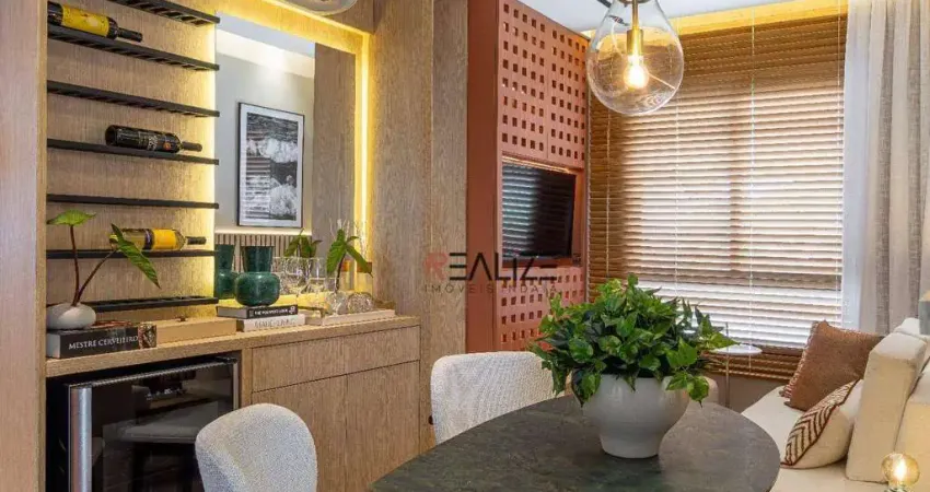 Lançamento/apartamento com 2 dormitórios à venda, 39 m² por r$ 339.700 - centro de indaiatuba/sp