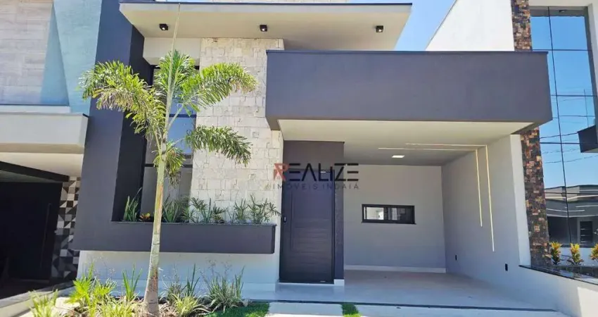 Casa sofisticada com 3 suítes à venda, 145 m² por r$ 1.270.000 - condomínio park gran reserve - indaiatuba/sp