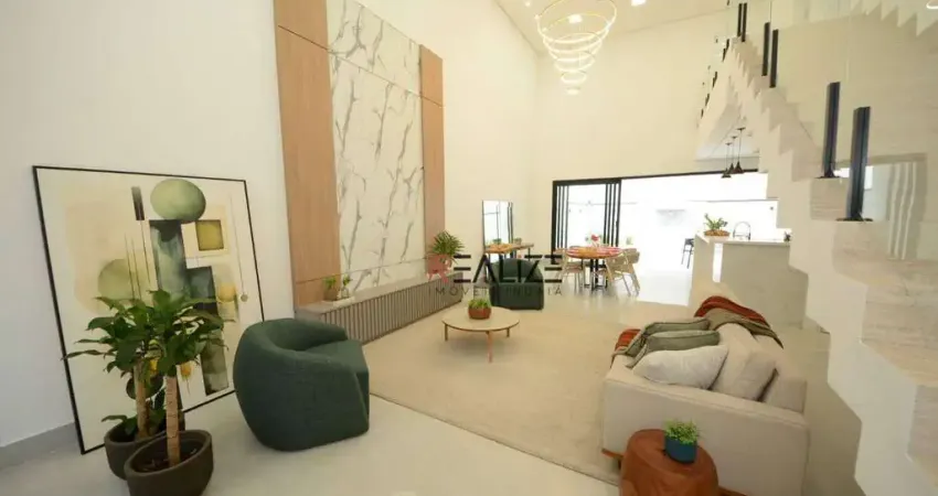 Sobrado com 3 dormitórios e escritório à venda, 305 m² por r$ 2.198.000 - condomínio london park - indaiatuba/sp