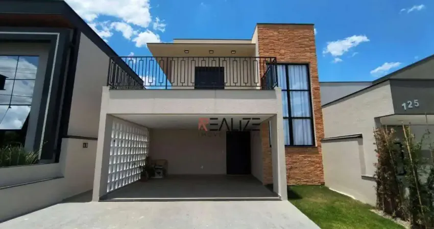 Sobrado alto padrão com escritório e quintal amplo no condomínio evidências - indaiatuba/sp - r$1.680.000