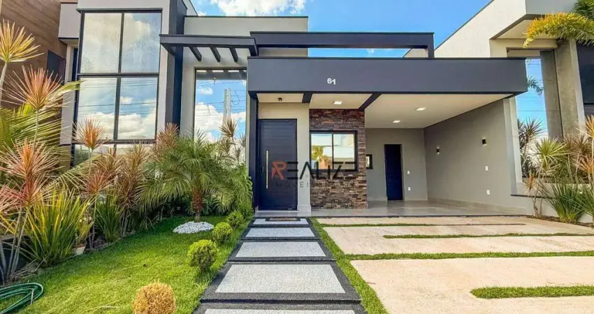 Casa com piscina e escritório à venda, 144 m² por R$ 1.340.000 - Condomínio Mantova - Indaiatuba/SP