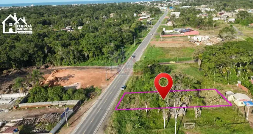 Terreno de 532m² frente para o asfalto Av. Saí Mirim