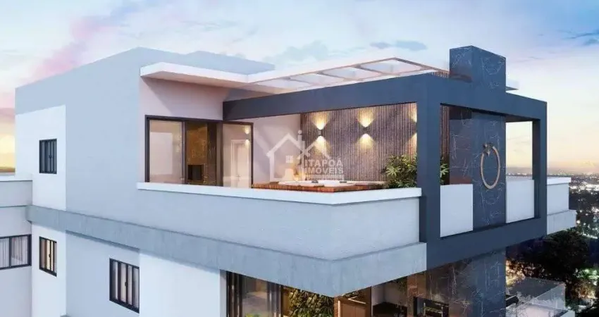 Cobertura duplex apartamento 402 com 3 quartos  sendo 1 suíte máster e piscina, apenas 150 metros do mar em itapoá/sc.