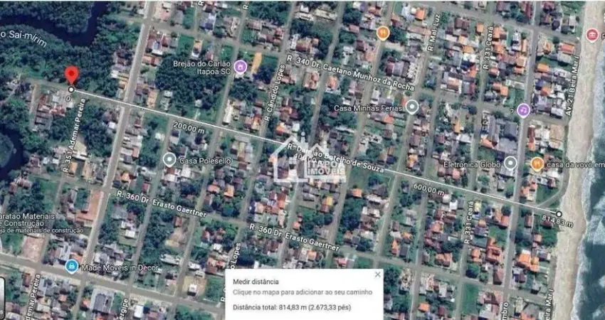 2 terrenos juntos - barra do saí = 720 m² permissão de uso 280 m².