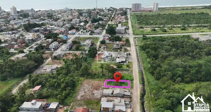Terreno limpo - balneário paese, apenas 700 metros do mar em itapoá/sc.