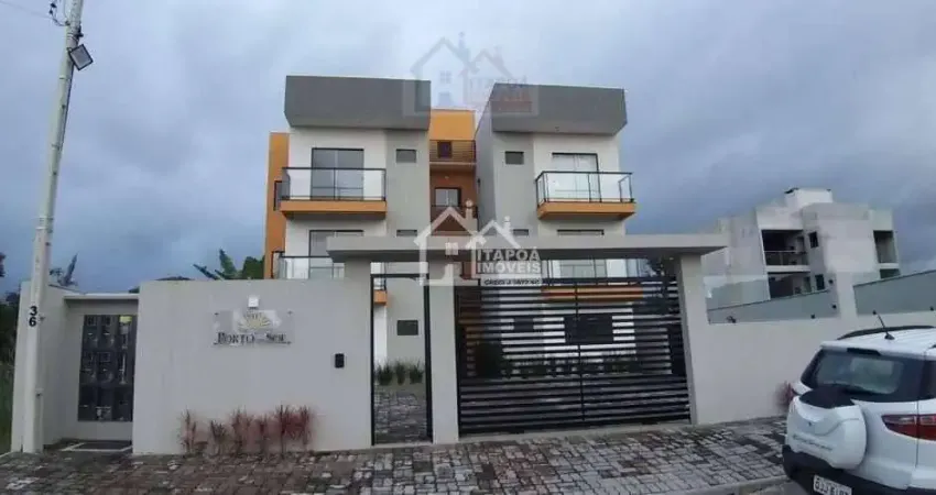 Residencial porto do  sol, apartamento c/ 1 suite + 1 quarto , apenas 500 metros do mar  em itapoá/sc.