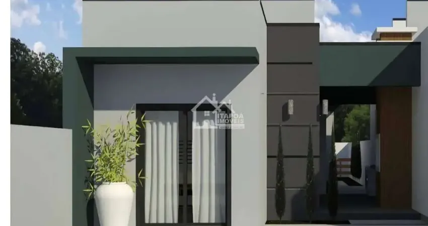 Casa com 2 dormitórios, apenas 700 metros do mar, no balneário paese em itapoá/sc