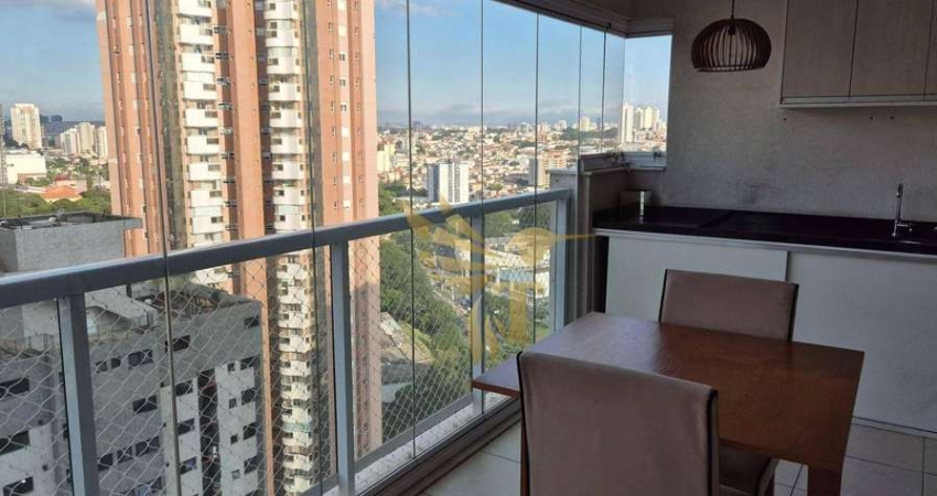 Apartamento com 1 dormitório para alugar, 52 m² por R$ 2900/mês - Anália Franco - São Paulo/SP