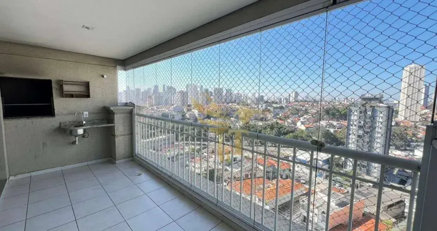 Apartamento com 3 dormitórios para alugar, 91 m² por R$ 4.000/mês - Mooca - São Paulo/SP