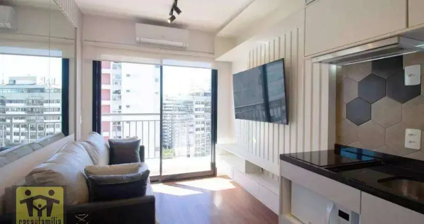 Studio a 200 m do metro Vila Madalena com 1 dormitório à venda, 29 m² por R$ 545.000 - Vila Madalena - São Paulo/SP