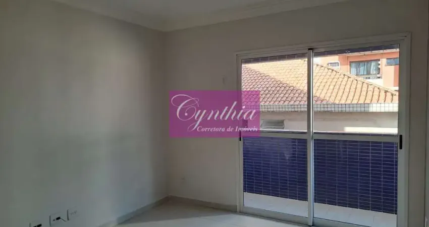 Gonzaga / santos - apartamento com uma suíte com sacada, prédio com lazer