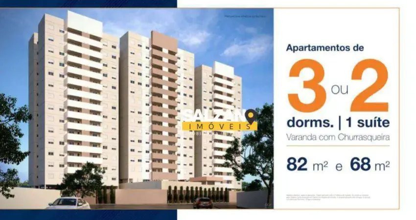 Apartamento com 2 dormitórios à venda, 68 m² por r$ 320.000,00 - parque são luís - taubaté/sp