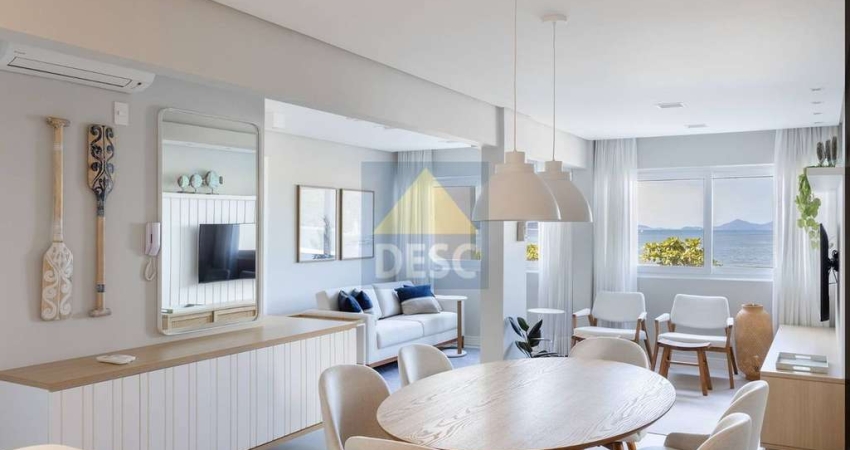 Apartamento mobiliado frente mar com anexo de studio à venda no Ed. Gisele na Barra Sul em Balneário Camboriú