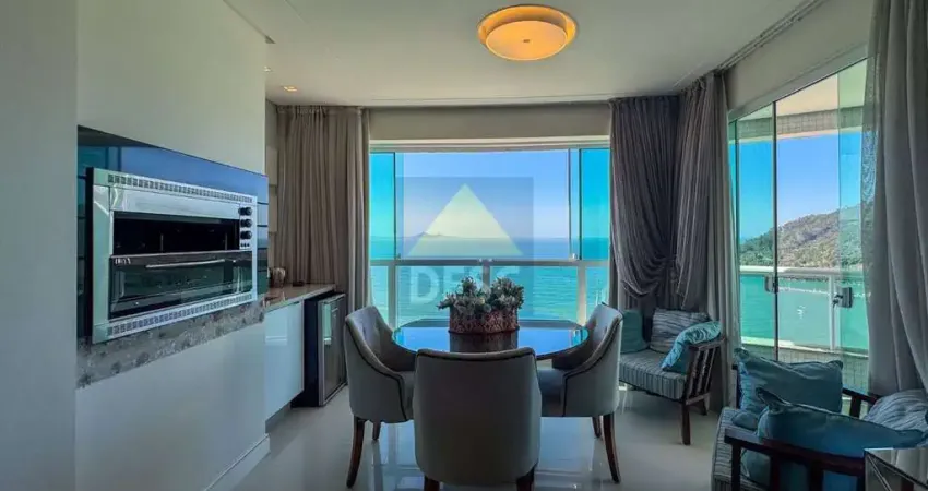 Apartamento frente mar mobiliado com 3 suítes à venda no ed. diamond hill na barra sul de balneário camboriú