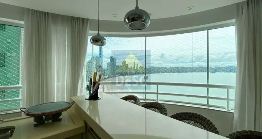 Apartamento frente mar alto padrão de quatro suítes para alugar na barra sul de balneário camboriú