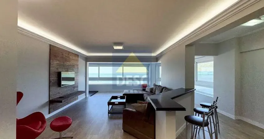 Apartamento frente mar com 3 suítes para alugar no centro sul de balneário camboriú