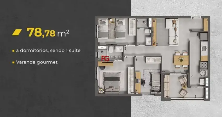 Apartamento com 3 quartos à venda no Quinta da Primavera, Ribeirão Preto