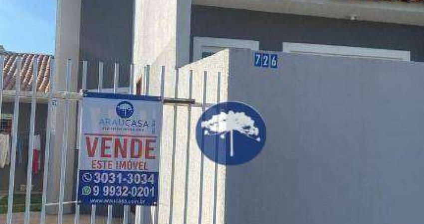 Sobrado com 2 dormitórios à venda, 44 m² por R$ 225.000,00 - Campo de Santana - Curitiba/PR