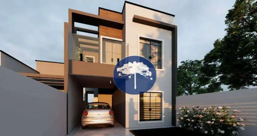 Sobrado 3 dormitórios sendo 1 Suíte, 119 m² - R$ 680.000 - Passaúna - Araucária/PR