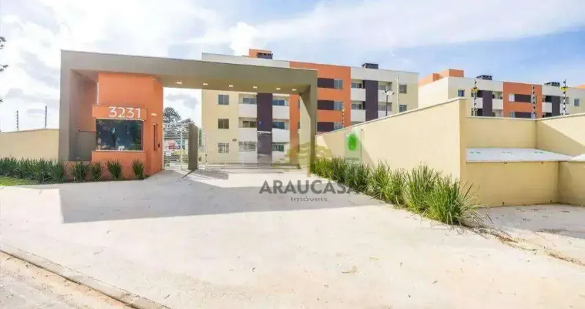 Apartamento com 2 dormitórios para alugar, 43 m² por r$ 1.150,00/mês - costeira - araucária/pr