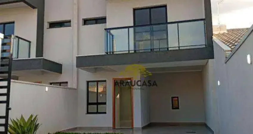 Sobrado com 3 dormitórios à venda, 115 m² por r$ 750.000,00 - iguaçu - araucária/pr