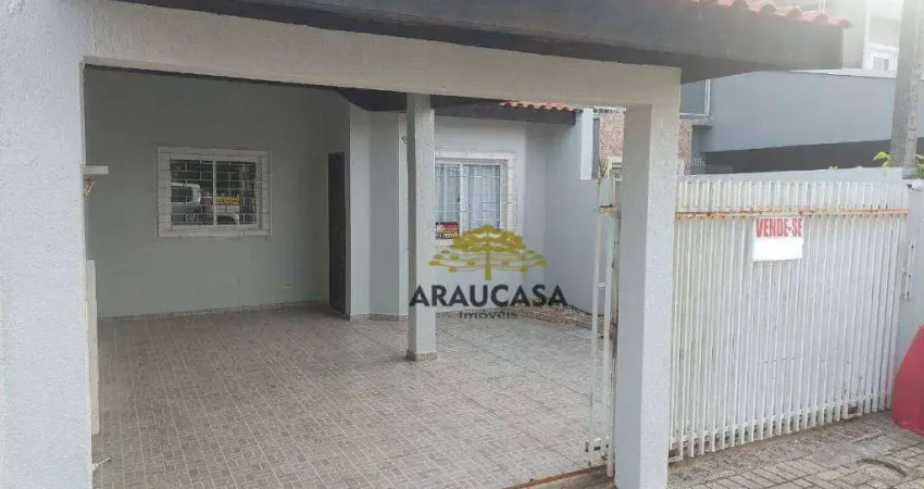 Casa  à venda, 124 m² por r$ 475.000 - fazenda velha - araucária/pr