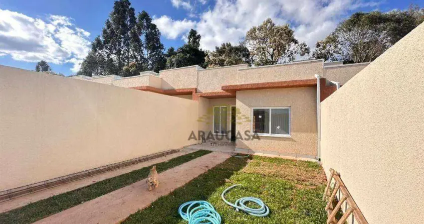 Casa com 3 dormitórios à venda, 52 m² por r$ 349.000,00 - costeira - araucária/pr