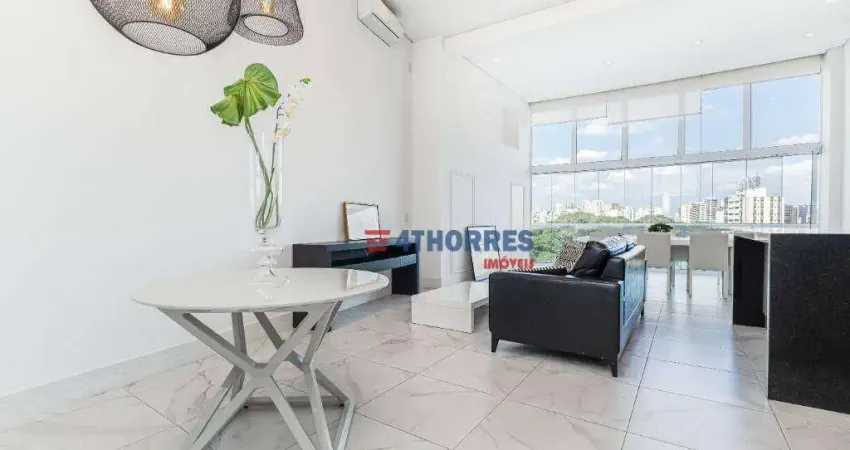 Apartamento com 1 dormitório para alugar, 85 m² por R$ 12.454,92/mês - Brooklin Paulista - São Paulo/SP