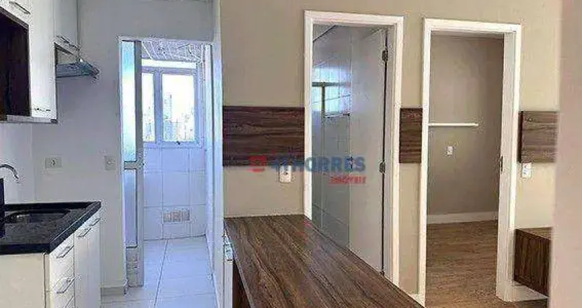 Apartamento com 1 dormitório para alugar, 44 m² por R$ 5.153,00/mês - Brooklin Paulista - São Paulo/SP