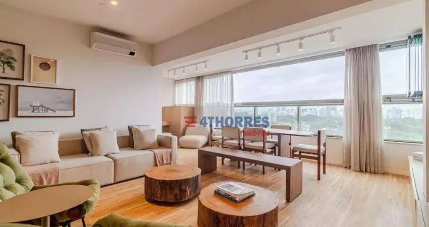 Apartamento com 1 dormitório para alugar, 66 m² por r$ 12.588,00/mês - pinheiros - são paulo/sp