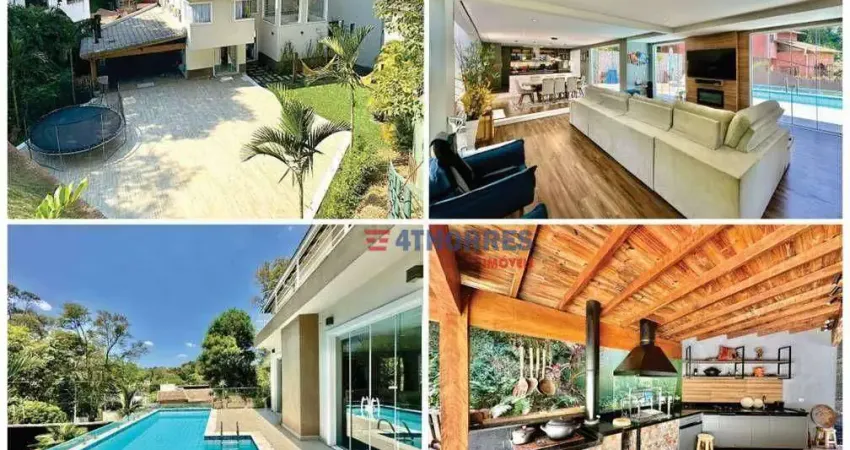 Casa com 4 dormitórios à venda, 483 m² por r$ 2.200.000,00 - fazendinha - carapicuíba/sp