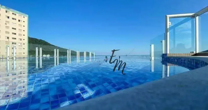 Lindo Apartamento 04 Dormitórios com Sacada Gourmet Frente Mar no Canto do Forte - Praia Grande - São Paulo