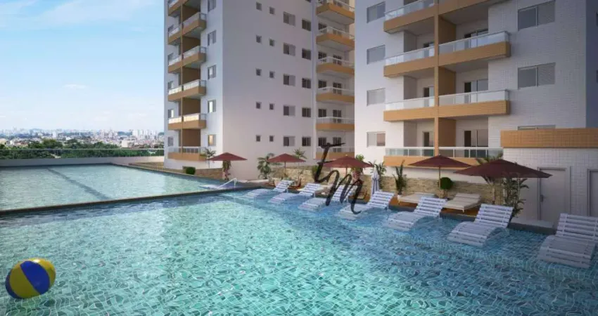 Apartamento com 2 dormitórios à venda, 60 m² por R$ 420.000,00 - Boqueirão - Praia Grande/SP