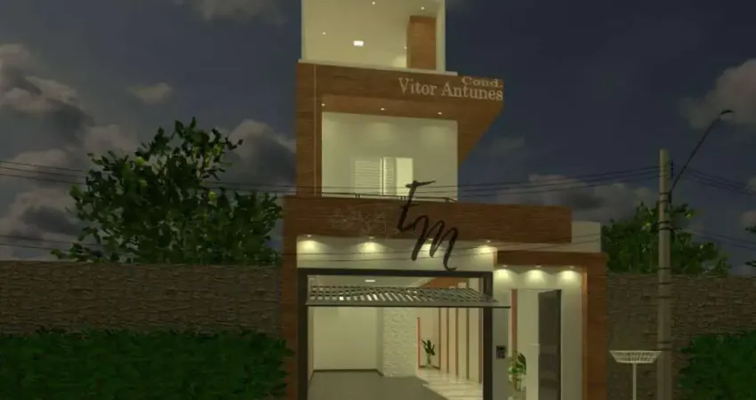 Triplex em Condominio 02 Dormitórios a 300 Metros da Praia na Aviação Praia Grande - São Paulo