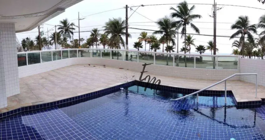 Apartamento Frente Mar com 2 dormitórios à venda, 57 m² por R$ 350.000 - Mirim - Praia Grande/SP