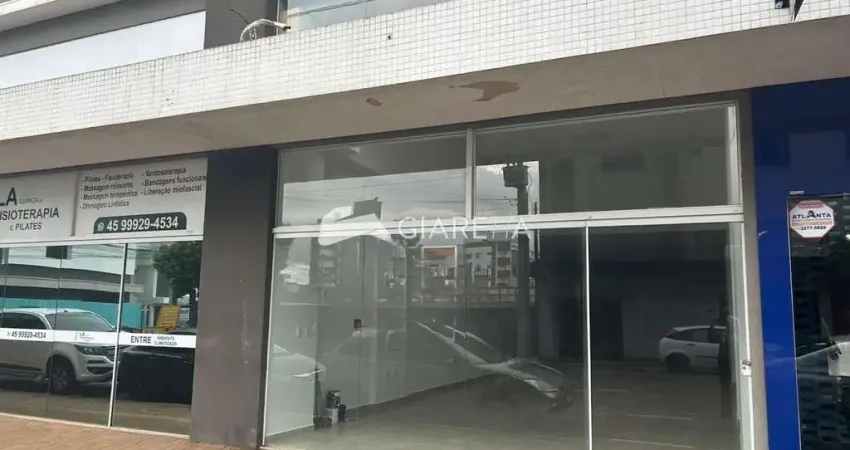 Sala comercial ampla para locação no edifício metrópolis, centro, toledo - pr
