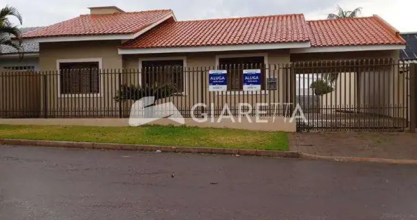 Excelente casa para locação em ótima localização no jardim pancera, toledo - pr