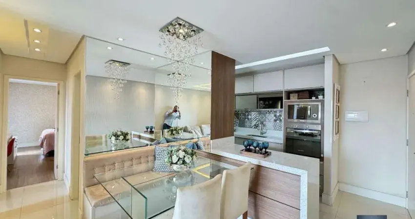 Apartamento 80m2, C/Suíte, Closet, Varanda Gourmet, Todo Planejado, 02 VG - Condomínio Venturi Residencial - SBC