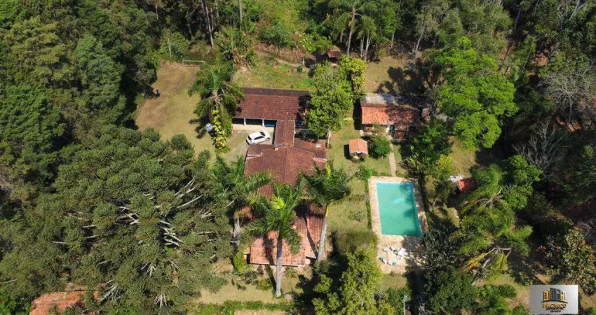 Sítio à Venda 128.000M2 Área, 2000m² Área Construída 02 Lagos, casa do Caseiro, Galpão, Piscina - Bairro Itatuba/ São Lourenço da Serra/SP.