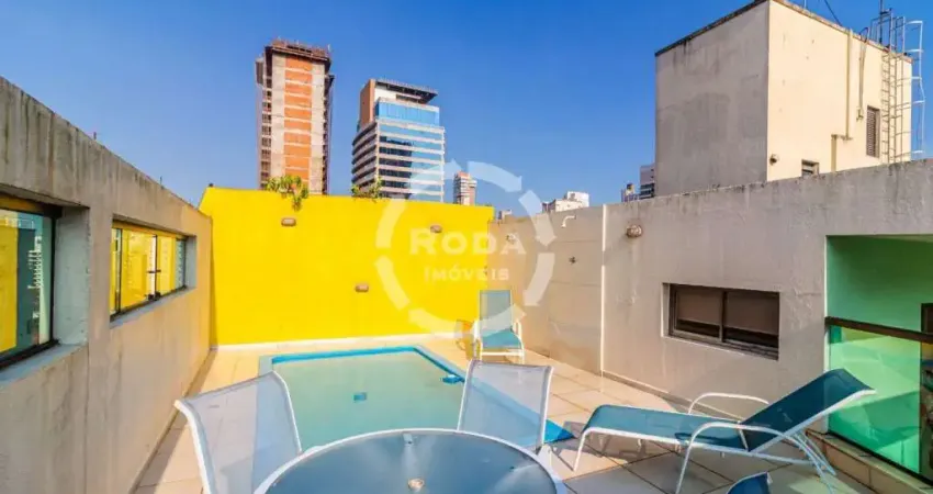 Excelente Cobertura Duplex a venda em Santos, localizada no bairro do Gonzaga.