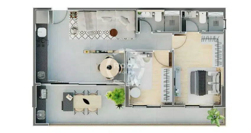 Apartamento à venda, 2 quartos, 1 suíte, 1 vaga, Ponta da Praia - Santos/SP