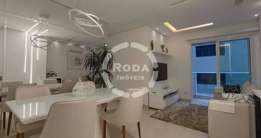 Apartamento de Alto Padrão com 1 Quarto e Varanda Gourmet à Venda na Pompéia, Santos – 55 m²