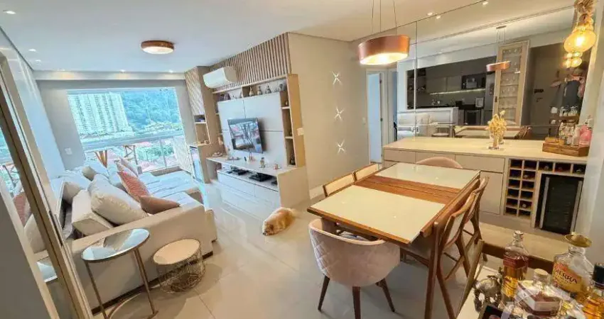 Excelente apartamento de 2 dormitórios em residencial com área de lazer no bairro: campo grande - santos -sp