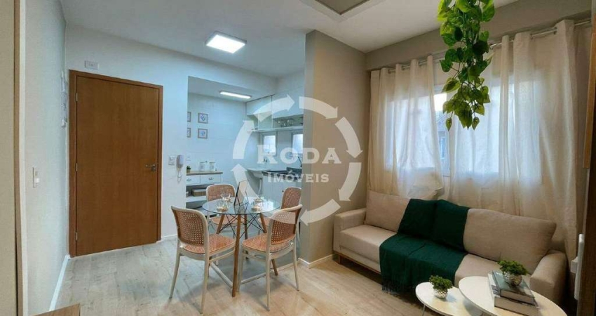 Apartamento à venda, 2 quartos, 1 vaga, Estuário - Santos/SP