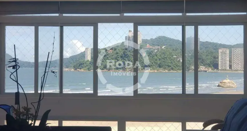Apartamento Frente ao Mar Pé na Areia, Santos Litoral Paulista.