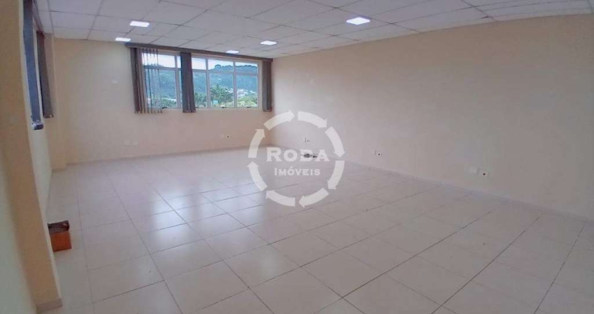 Sala Comercial 58m² com 2 banheiros no Bairro da Vila Mathias ao Lado da UNIMED