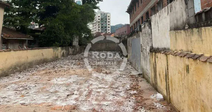 Terreno à venda na Rua Visconde de Faria, --, Campo Grande, Santos
