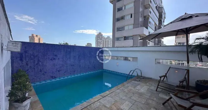 Cobertura Duplex à Venda – 192m² | Piscina Privativa | 2 Dormitórios (1 Suíte) | 2 Vagas – Santos/SP