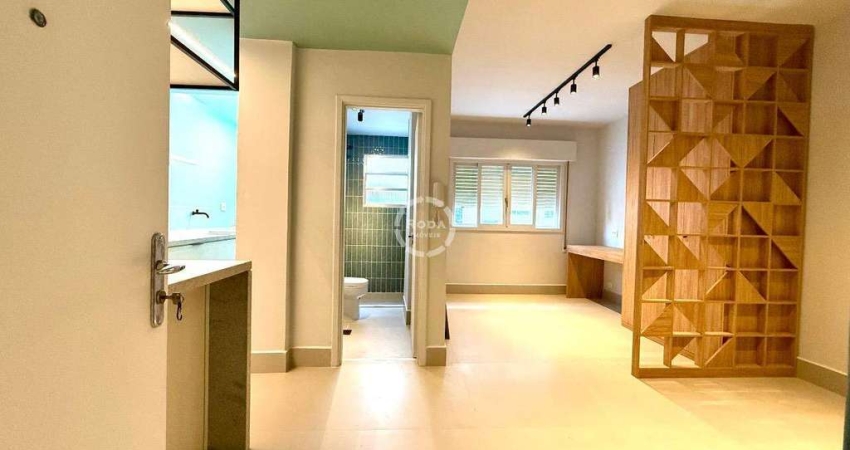Sala Living Reformado e Decorado – Frente Mar na Aparecida!