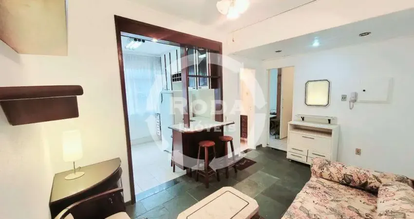 Apartamento mobiliado à venda no Gonzaga, Santos – 1 dormitório, próximo à praia